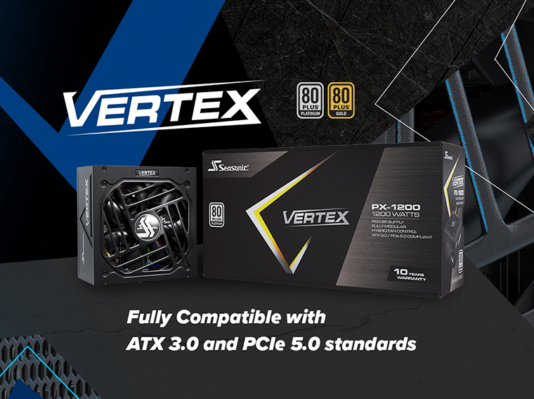 安定化電源 Vertex シーソニック PC電源 VERTEX-GX［1200W /ATX /Gold］ VERTEX-GX